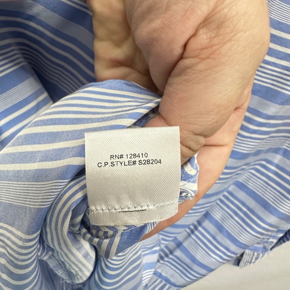 Ann Mashburn Silk Striped Tunic Blouse Pullover Long Sleeve size M - Picture 4 of 6